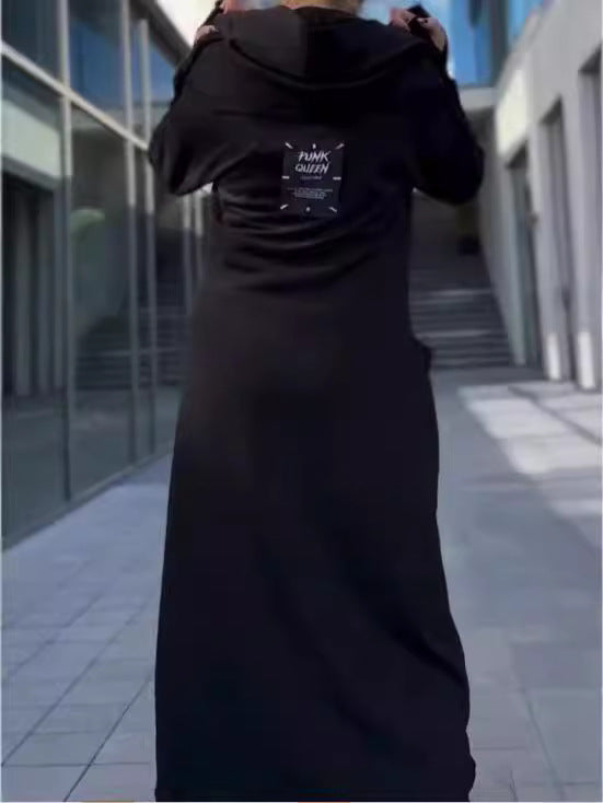 Manteau à capuche élégant pour femmes avec poches et coupe asymétrique Levoire