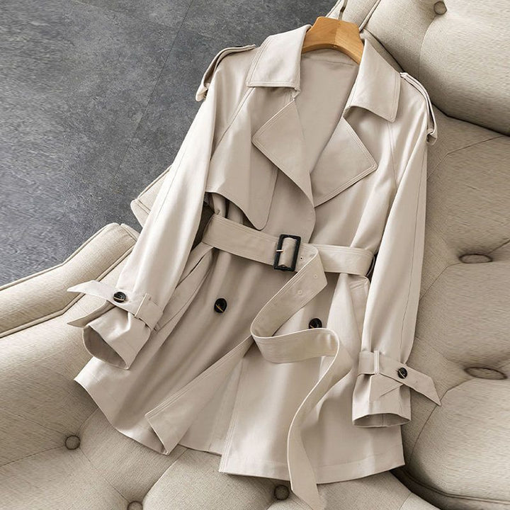 Levoire | Trench-Coat Avec Col Et Ceinture Pour Femmes Beige