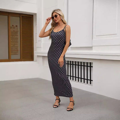 Levoire | Trendik motif léopard à dos ouvert robe