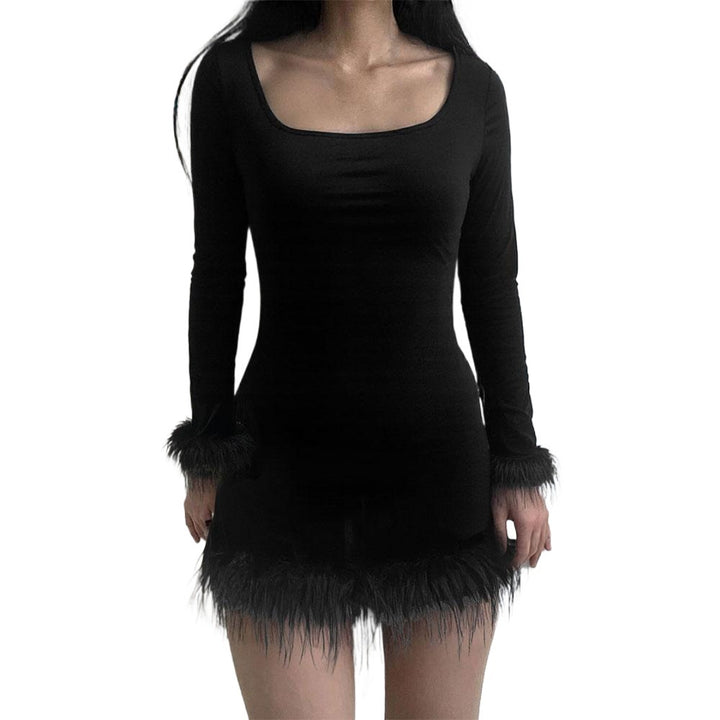 Robe mini femme avec des manches longues élégantes et des finitions plumetis Levoire