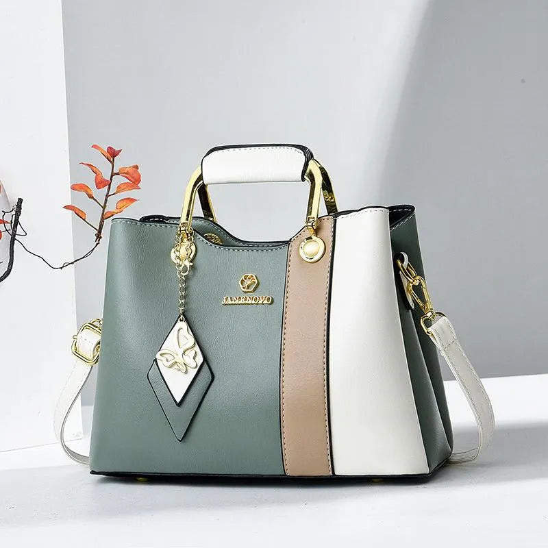 Levoire | Sac à bandoulière élégant avec bandoulière Vert et blanc