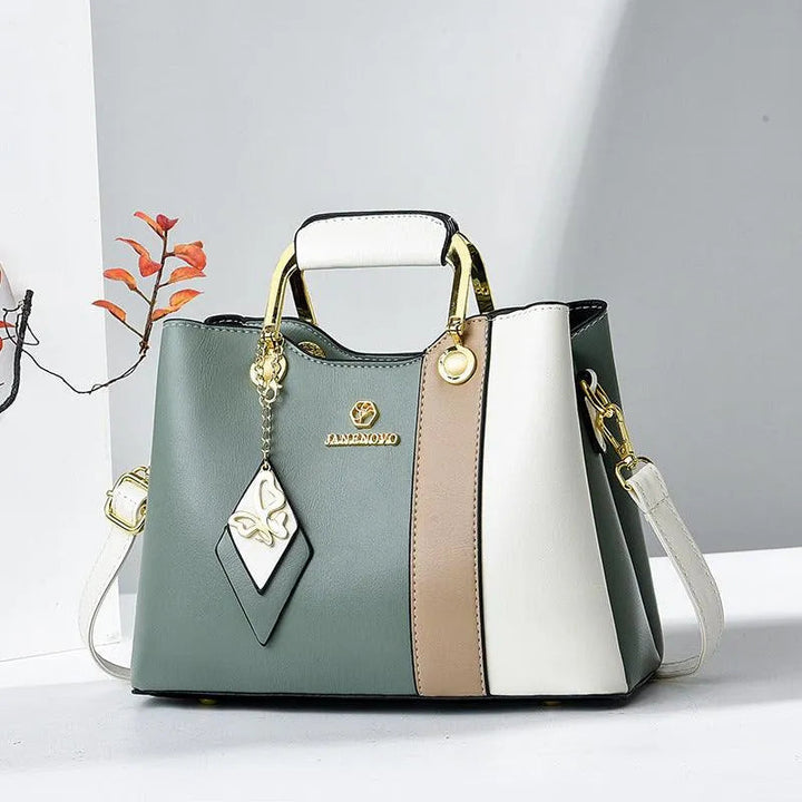 Levoire | Sac à bandoulière élégant avec bandoulière Vert et blanc
