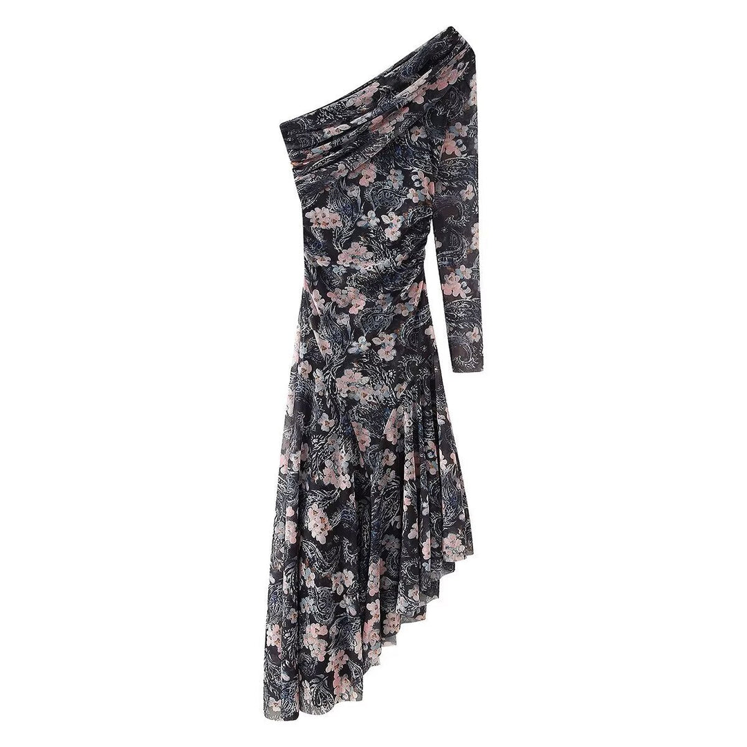 Levoire | Hennot transparent fleur maille longue robe
