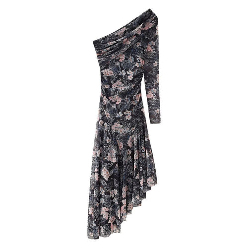 Levoire | Hennot transparent fleur maille longue robe