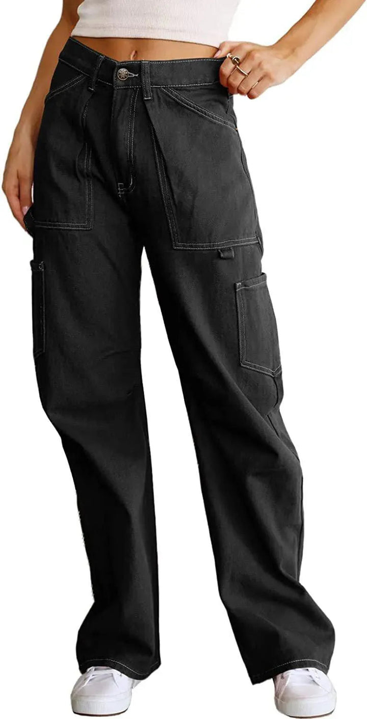 Levoire | Pantalons avec des poches largement découpées Noir