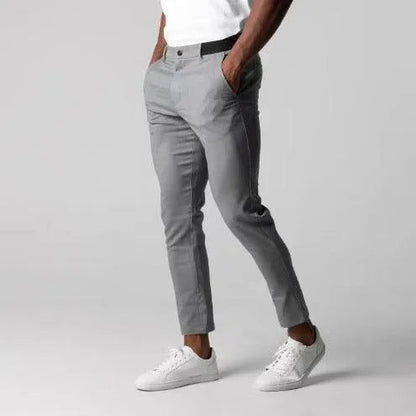 Levoire | Pantalons slim droit pour hommes Gris foncé