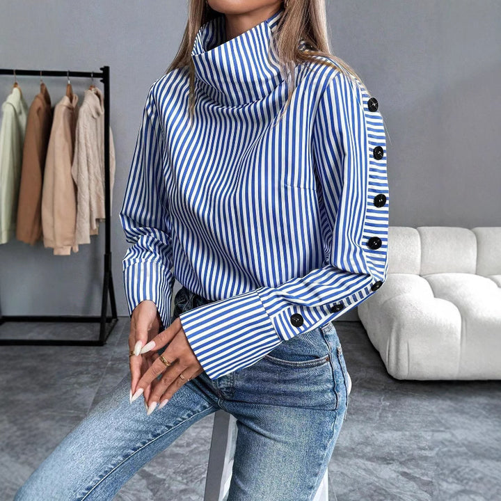 Levoire | Chemise Rayée À Col Large