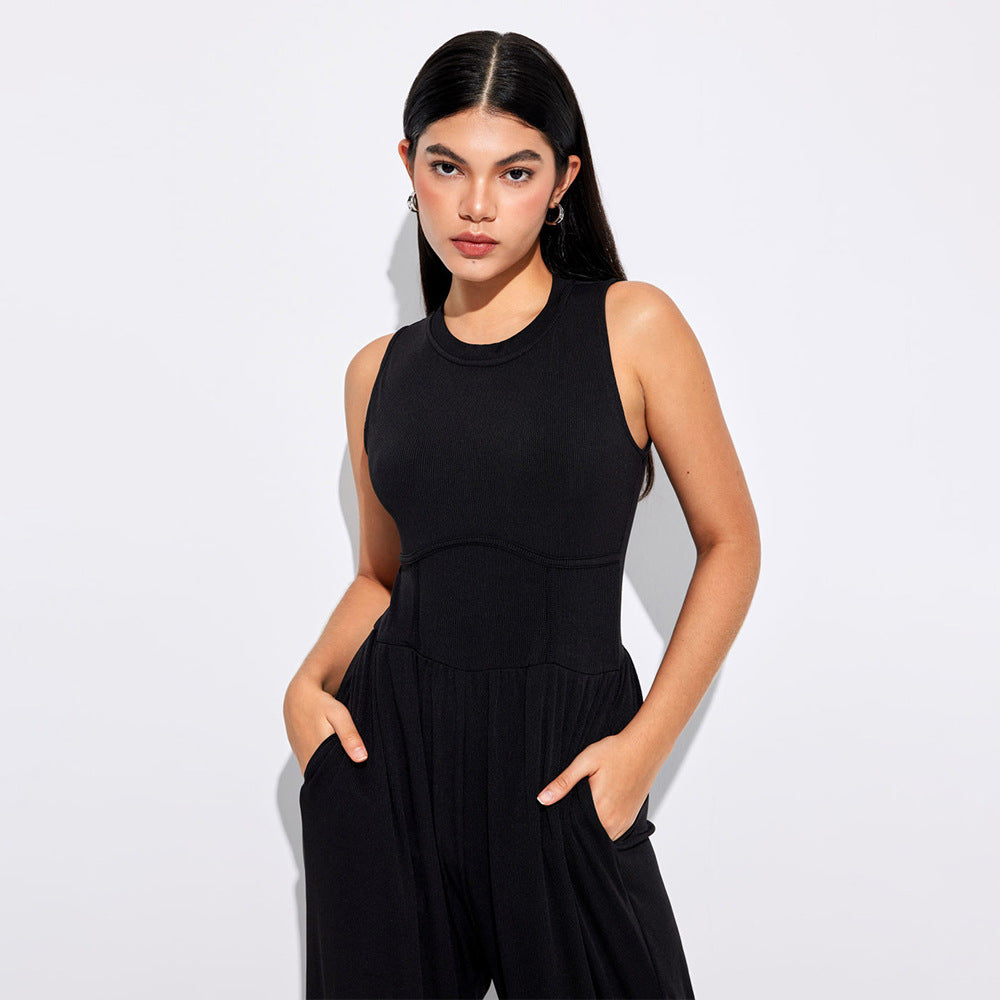 Combinaison pour femmes avec taille haute et poches latérales pratiques Levoire