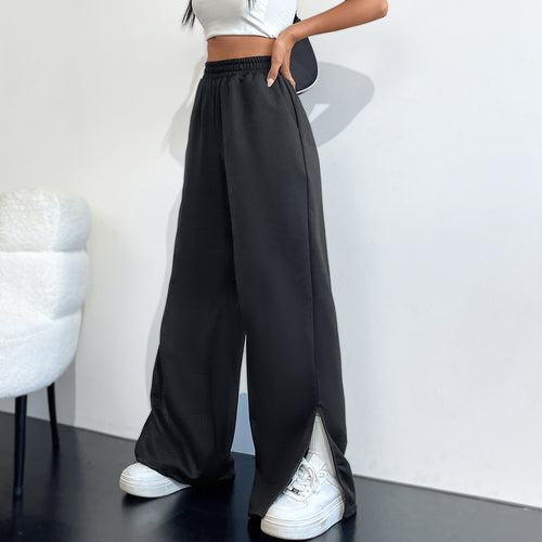 Pantalons de loisirs amples pour femmes avec fentes latérales Levoire