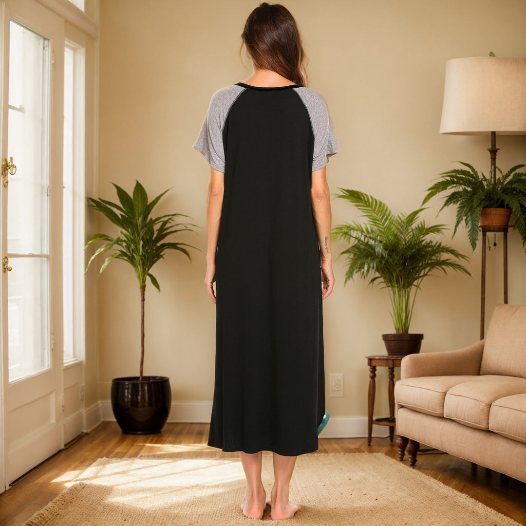 Levoire | Chemise de nuit en coton Multicolore Coton Robe à manches courtes