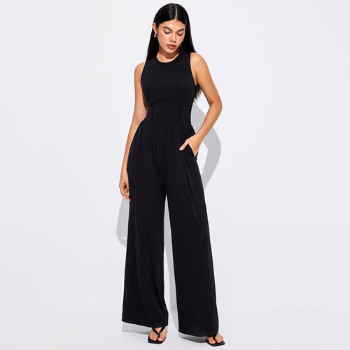 Combinaison pour femmes avec taille haute et poches latérales pratiques Levoire
