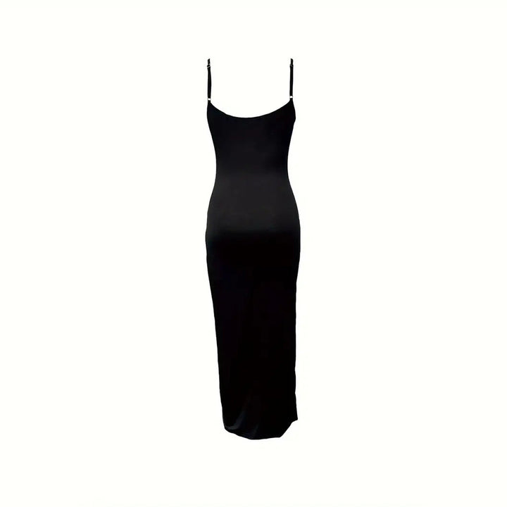 Robe maxi femme avec détail volants et fente haute Levoire
