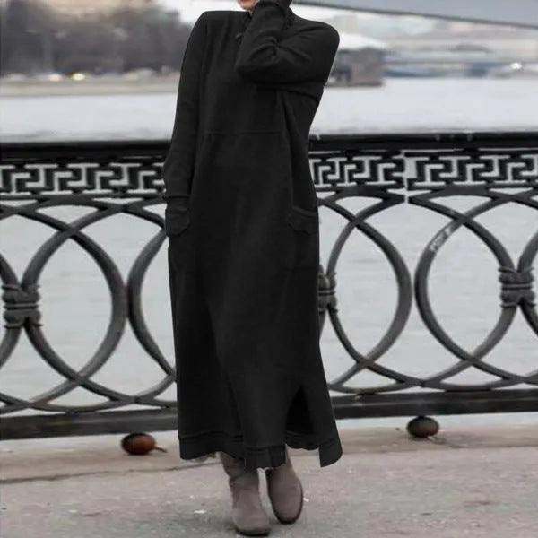 Levoire | Robe Maxi Unie Noir
