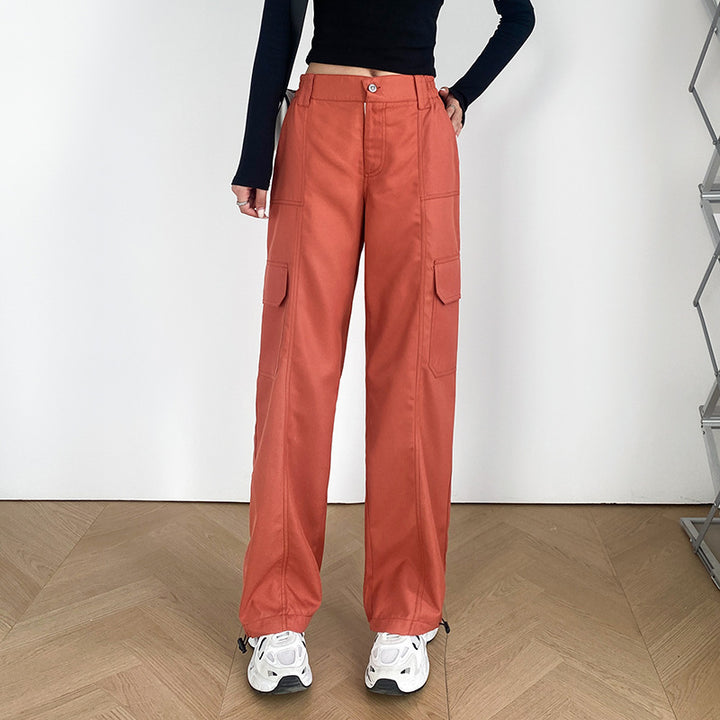 Pantalons cargo pour femmes à coupe large et poches pratiques Levoire