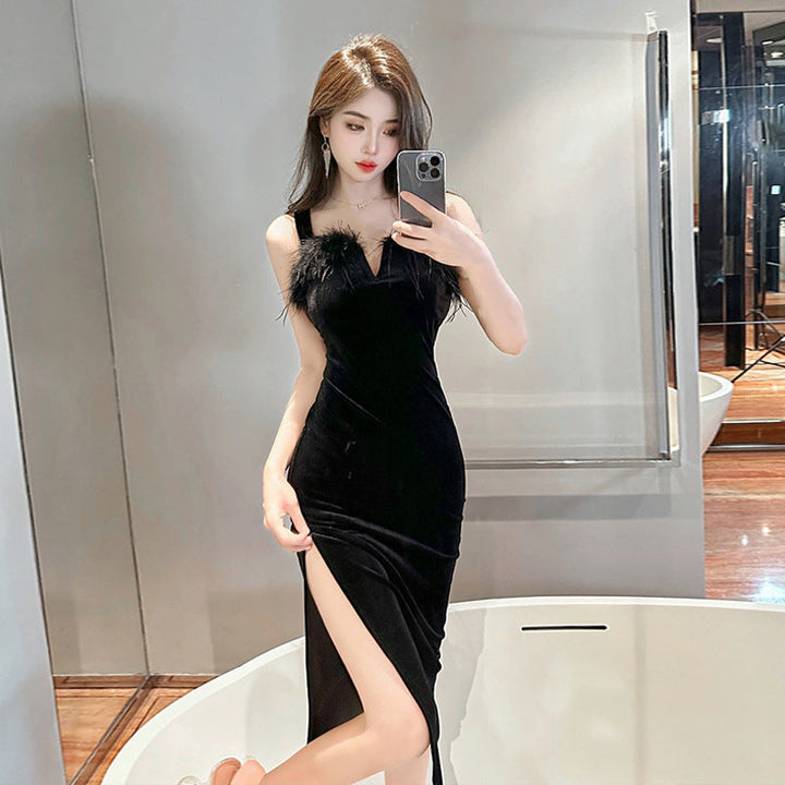 Levoire | Robe sirène longue en velours