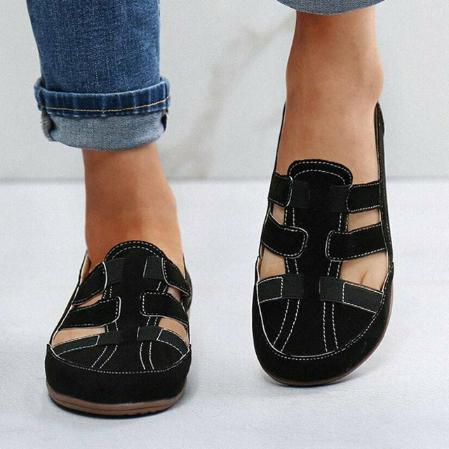 Levoire | Chaussures Plates Évider Noir
