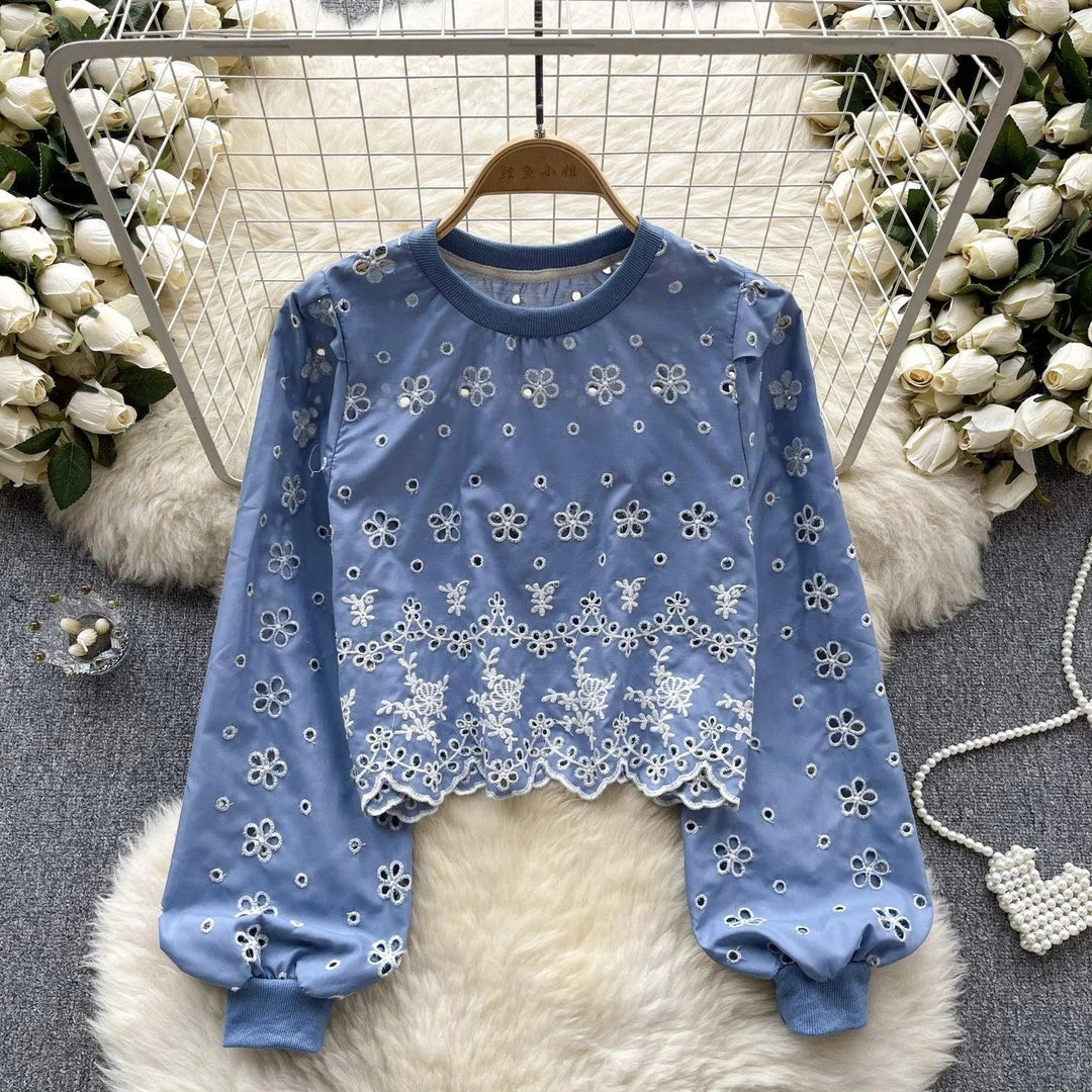 Levoire | Chemise à manches courtes avec manches bouffantes