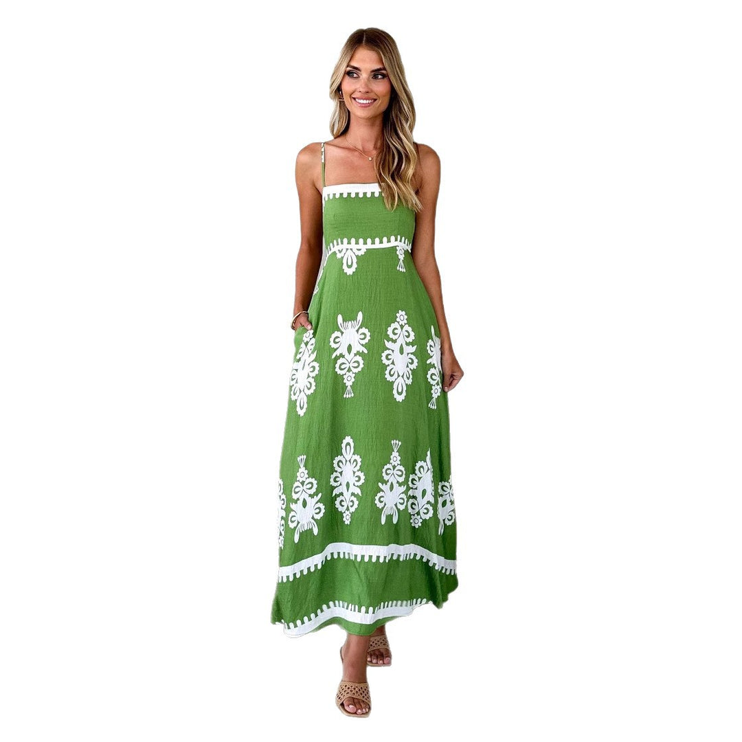 Robe d'été pour femme avec broderie élégante Levoire
