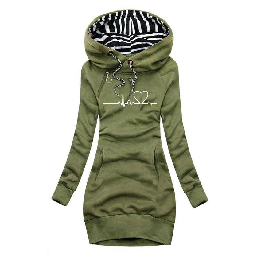 Levoire | Sweat à capuche imprimé élégant Vert