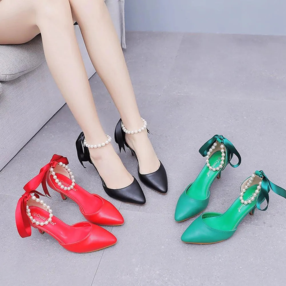 Levoire | Chaussures élégantes avec des perles et une boucle