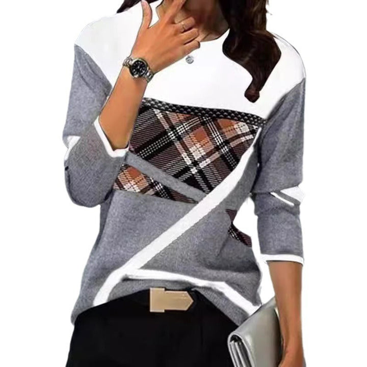 Levoire | T-shirt à manches longues à col rond tendance