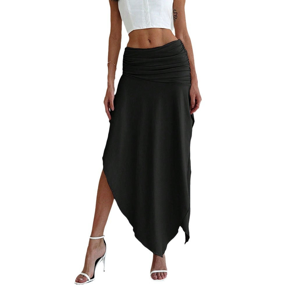 Jupe maxi asymétrique pour femmes avec un élégant drapé Levoire