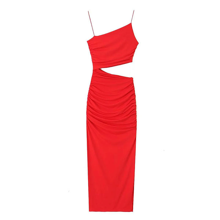 Robe maxi élégante pour femmes avec découpes, design asymétrique et fronces Levoire