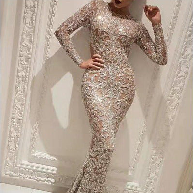 Levoire | Élégant Slim Fit Sexy Robe de Soirée Longue