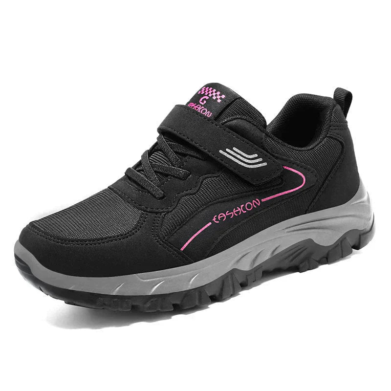 Levoire | Botte de marche confortable antidérapante Noir et rose