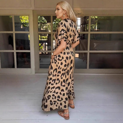 Levoire | Robe léopard Robe à motif léopard transfrontalière