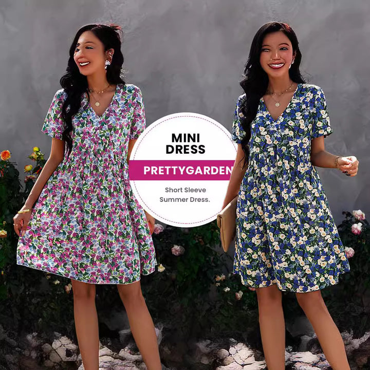 Robe shift femme avec découpe florale et décolleté en V Levoire