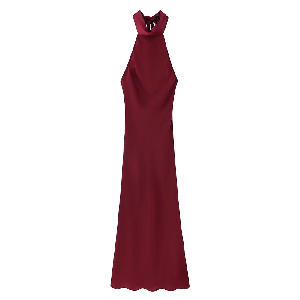Levoire | Robe d'été légère et sans frais rouge foncé