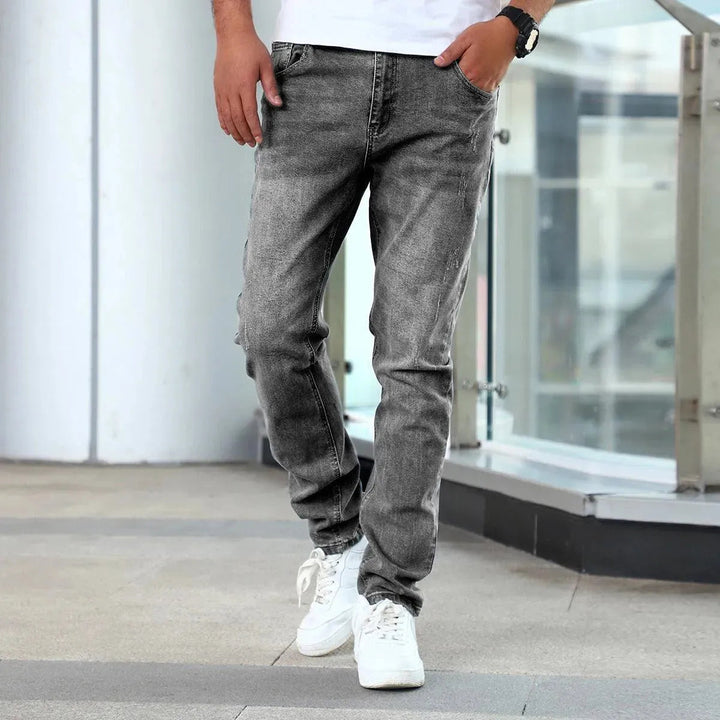 Levoire | Jeans pour hommes Stretch-Skinny Gris Argent