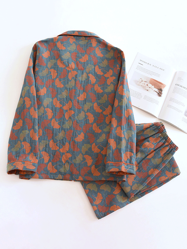 Levoire | Ensembles De Pyjama Léger Avec Manches Longues Et Motif Floral