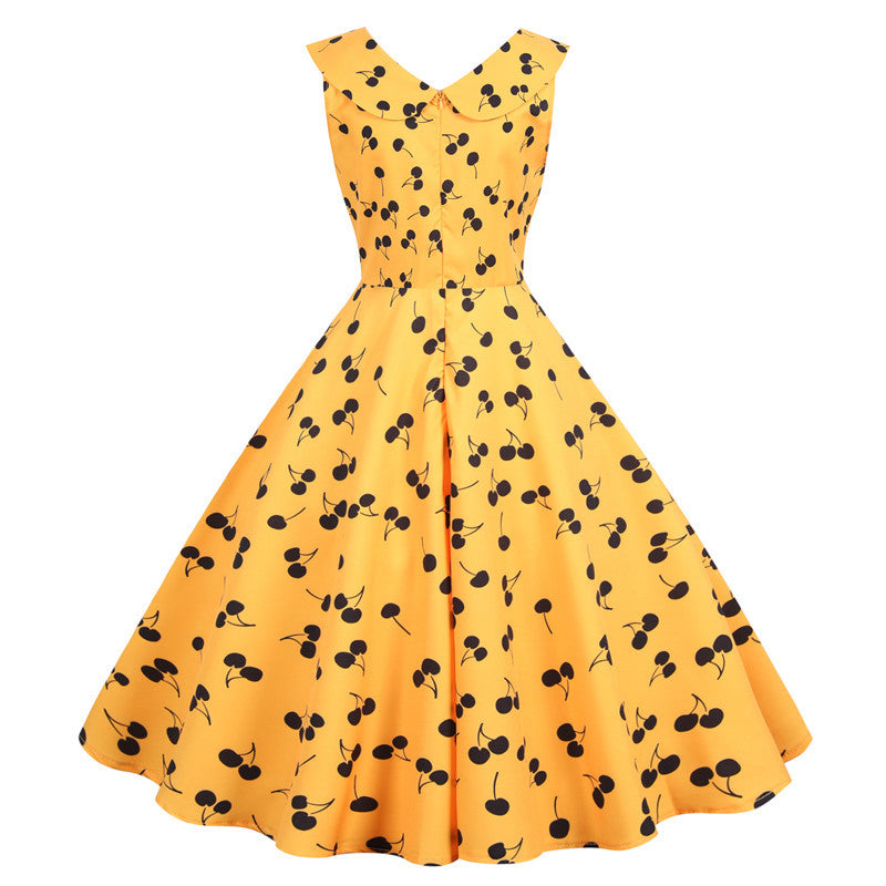 Robe swing femme avec design fruité et jupe évasée Levoire