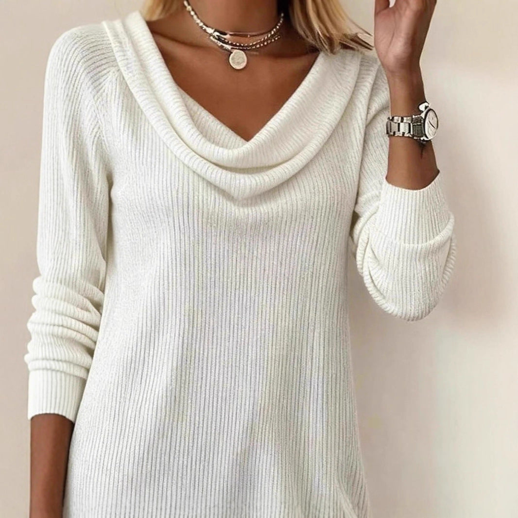 Robe tricotée pour femme avec décolleté large et manches longues Levoire