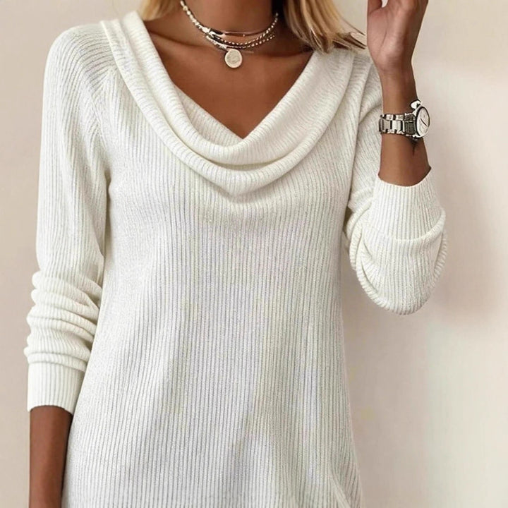 Robe tricotée pour femme avec décolleté large et manches longues Levoire