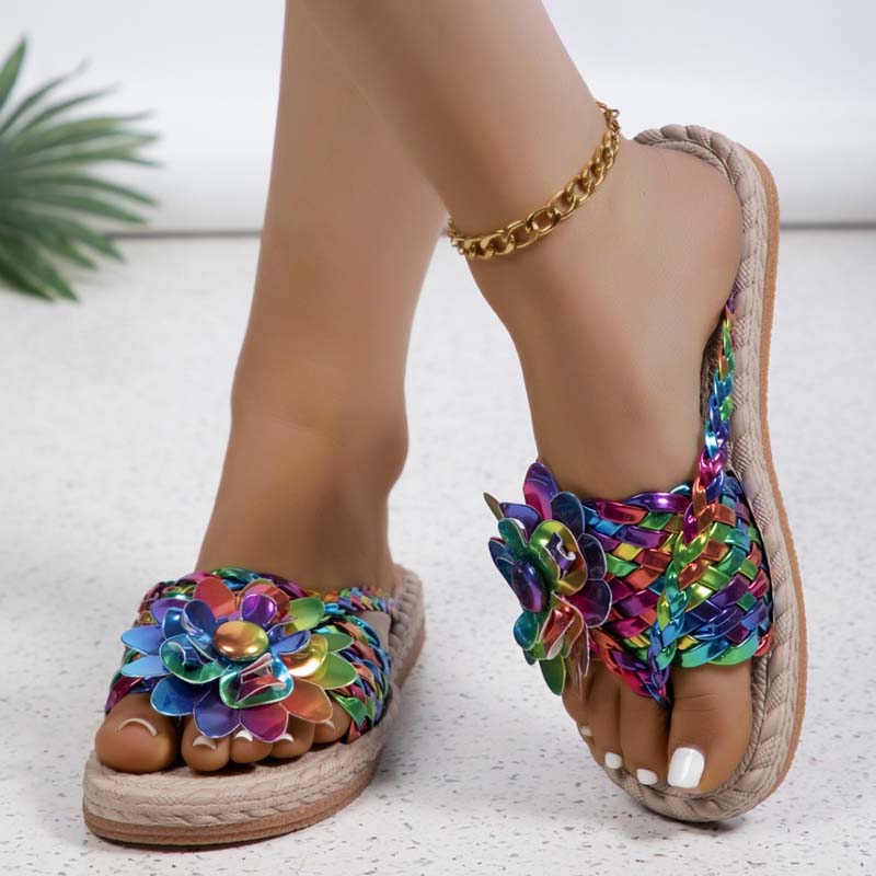 Levoire | Chaussures Plates Avec Fleurs 3D