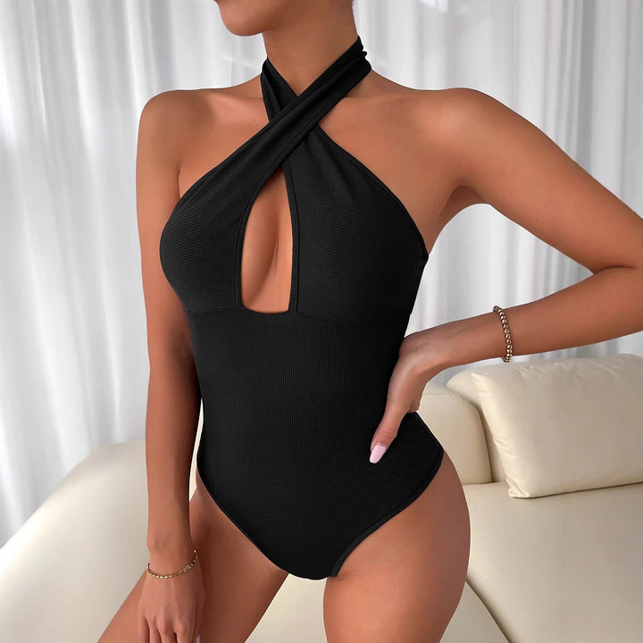 Body pour femme avec décolleté en V profond et design croisé Levoire