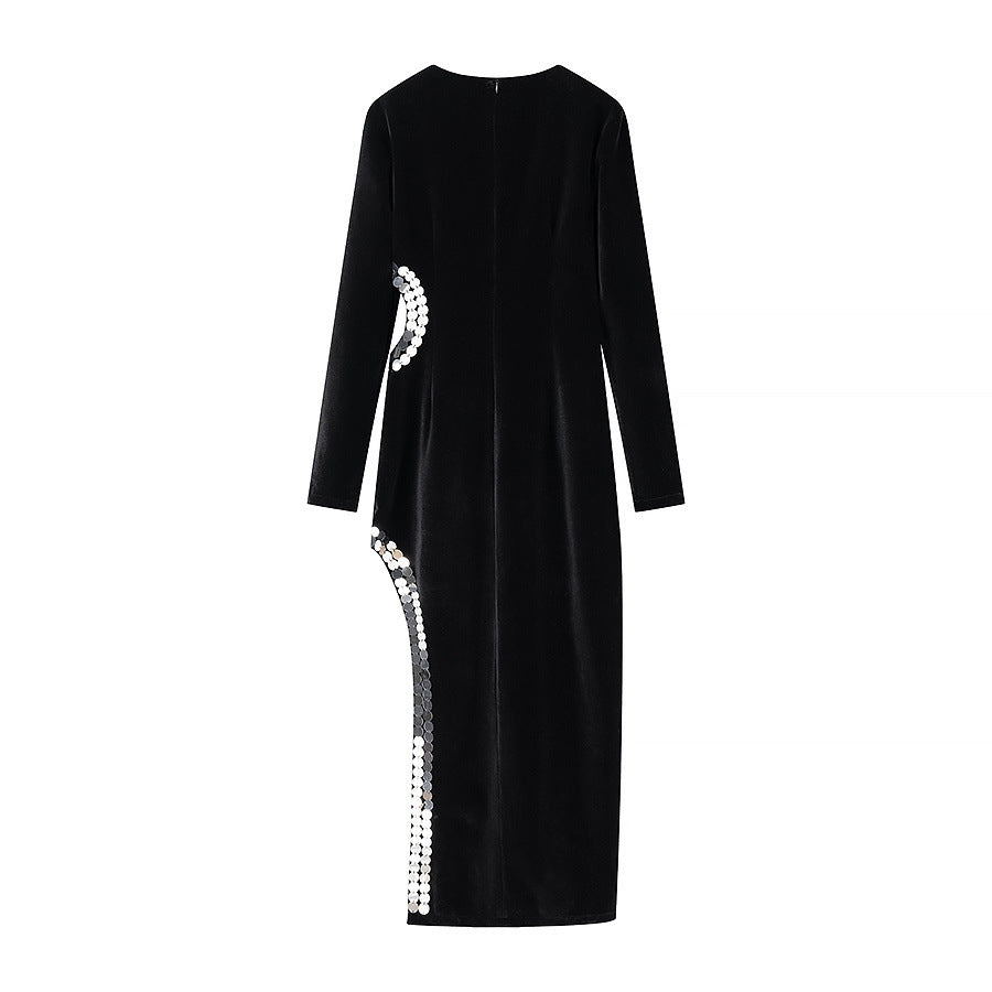 Levoire | Robe longue à encolure rehaussée