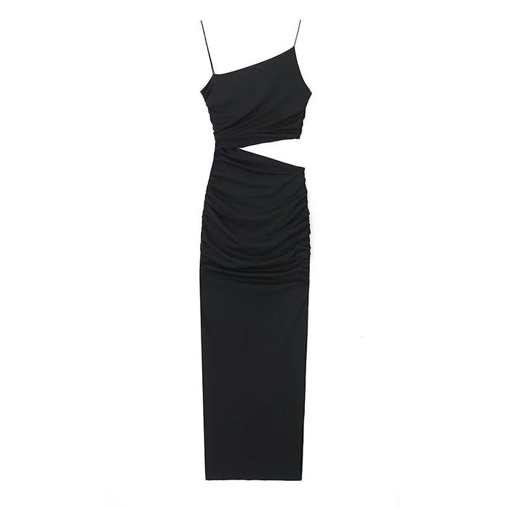 Robe maxi élégante pour femmes avec découpes, design asymétrique et fronces Levoire