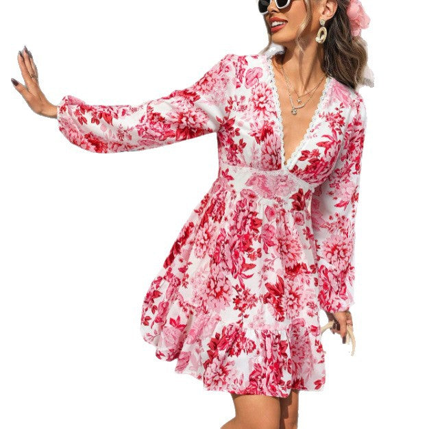 Robe d'été pour femmes avec volants Levoire