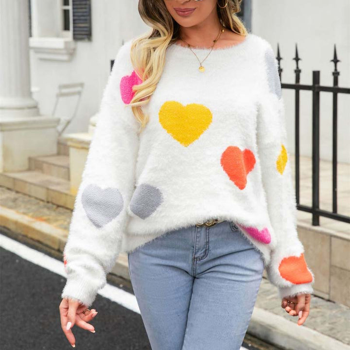 Levoire | En Tricot À Motif Coeur