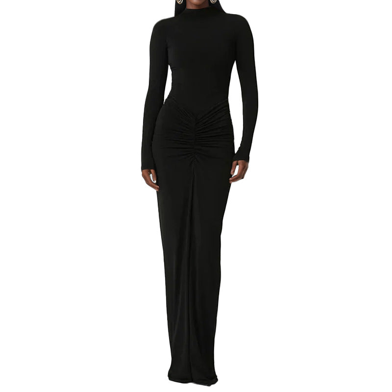 Robe Maxi Élégante pour Femmes avec Coupe Ajustée et Décolleté Profond Levoire