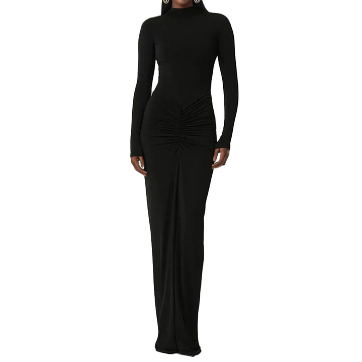 Robe Maxi Élégante pour Femmes avec Coupe Ajustée et Décolleté Profond Levoire