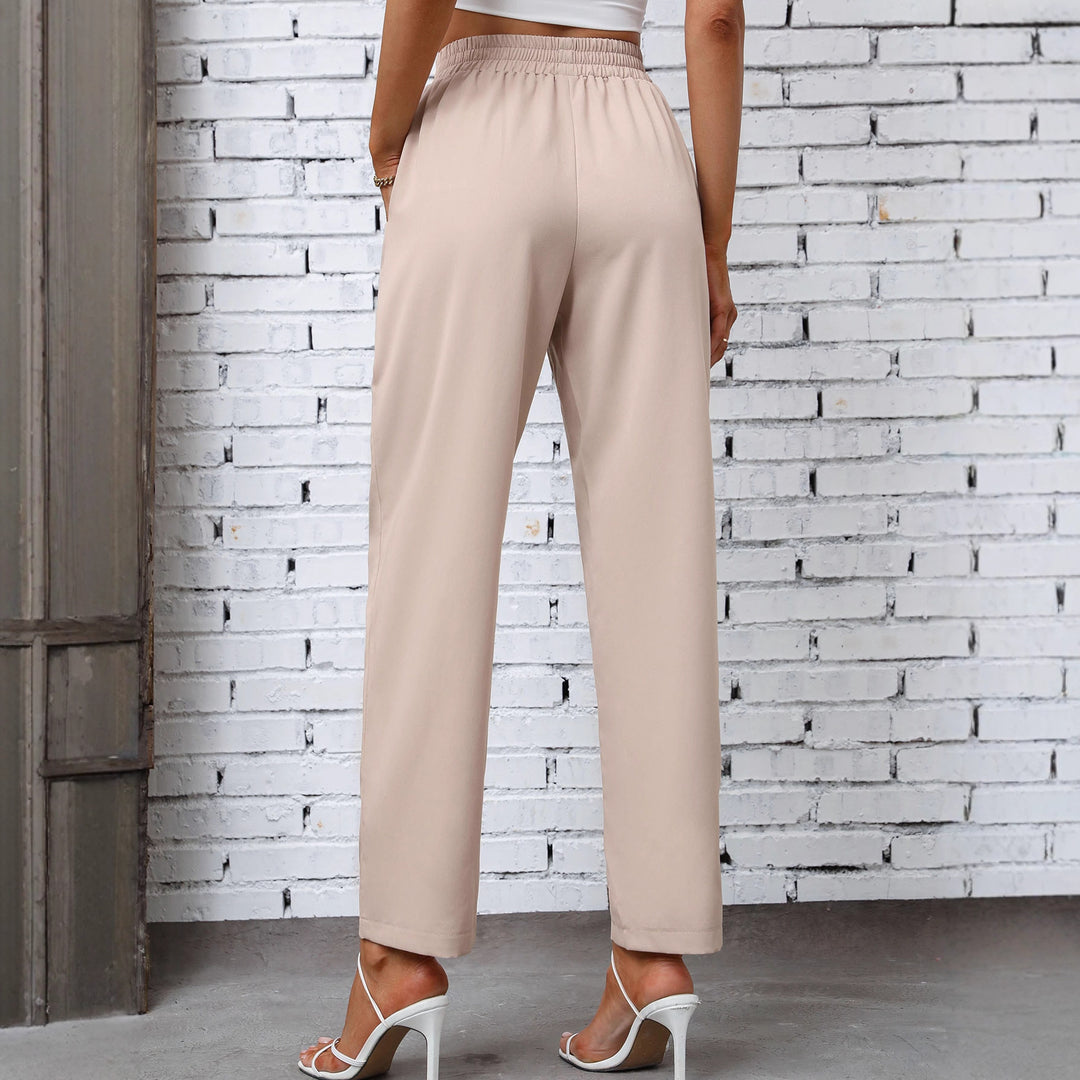 Pantalons de loisirs aérés pour femmes avec taille élastique et poches latérales Levoire