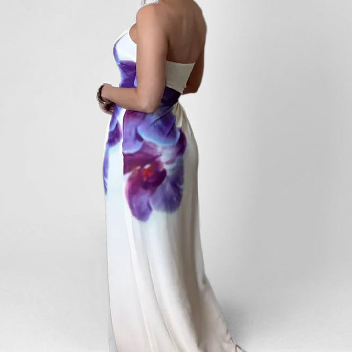 Robe à manches longues pour femmes avec un design floral raffiné Levoire