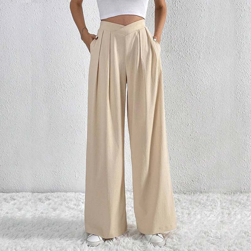 Levoire | Pantalons D'Été Élégants Et Légers Pour Femmes À Jambe Large Abricot