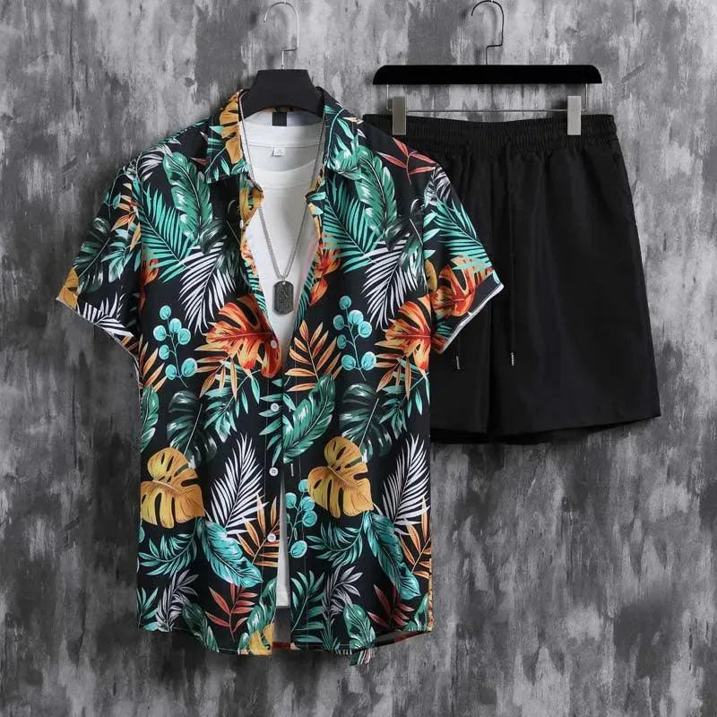 Levoire | Robe homme avec un peu de micro-élasthanne à fleurs Merensininen