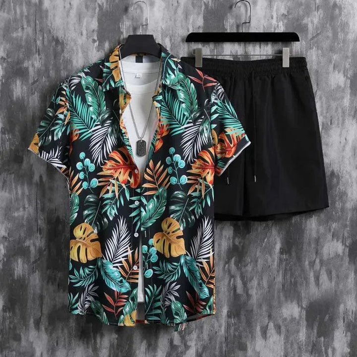Levoire | Robe homme avec un peu de micro-élasthanne à fleurs Merensininen